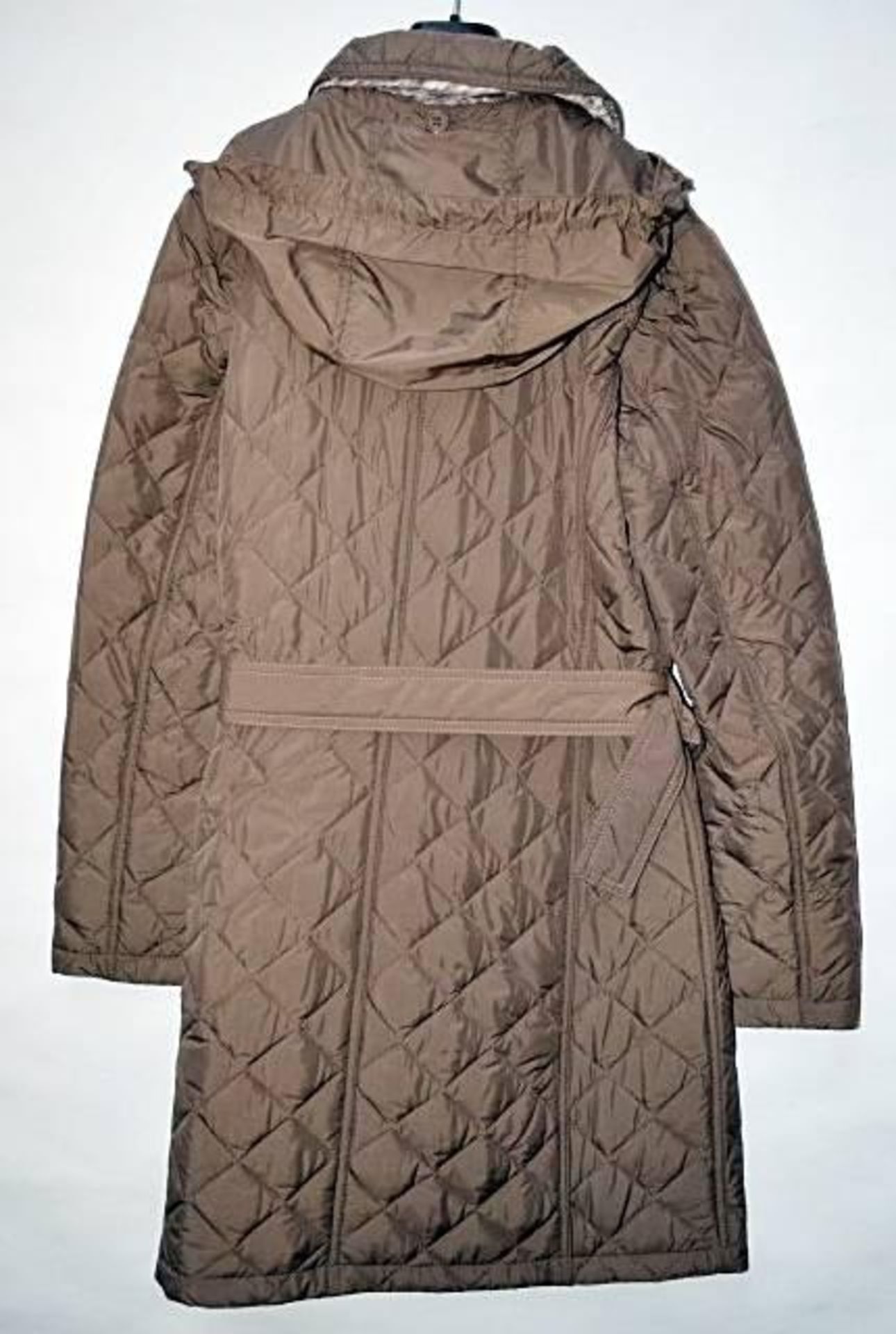 1 x Steilmann Feel C.o.v.e.r By Kirsten Womens Belted Coat - Quilted, Poly Down Filled Coat In Brown - Image 2 of 4