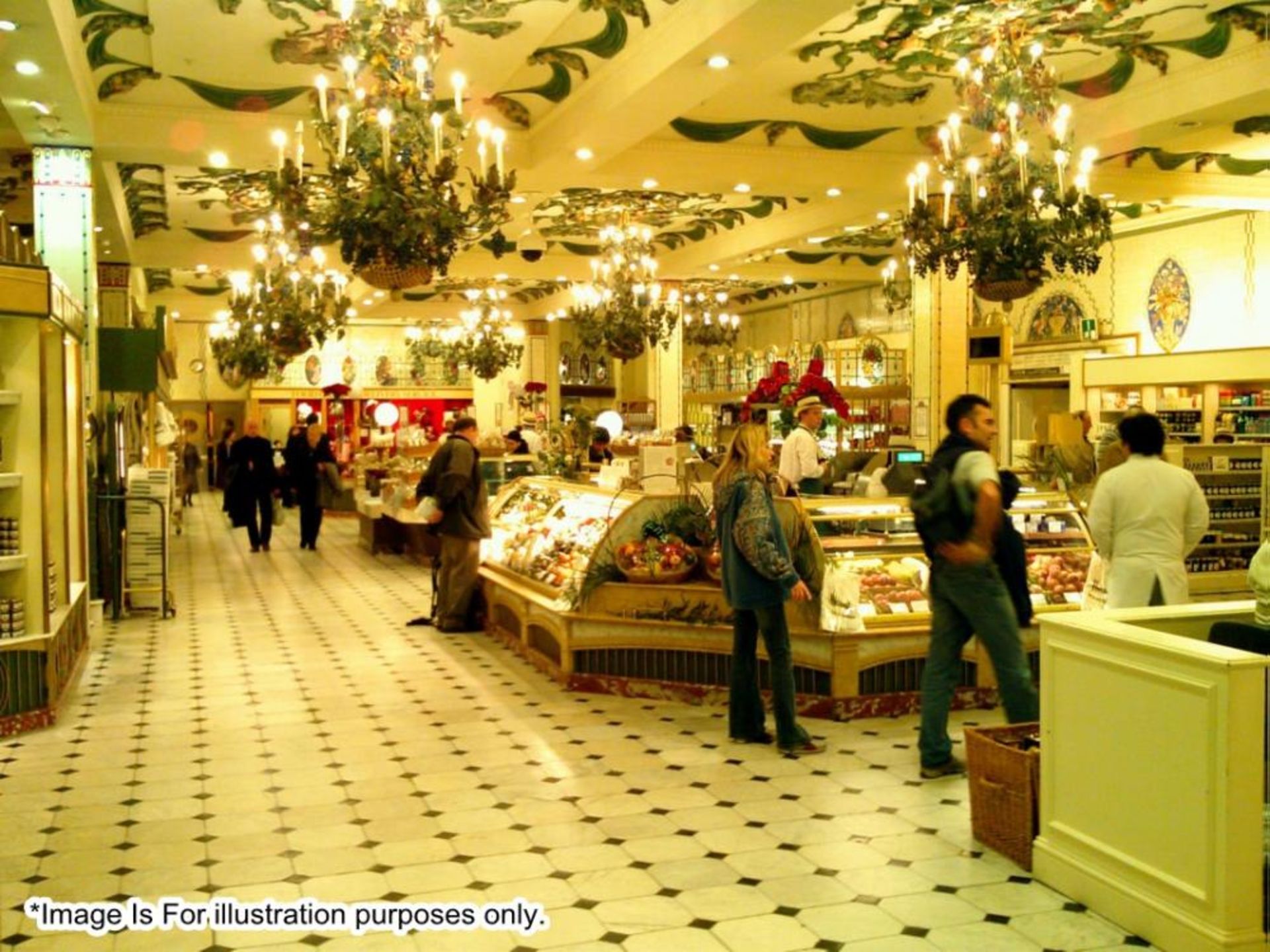 1 x Large Seasonal Christmas Foodhall Chandelier Light Fitting - Recently Removed From Harrods - Image 12 of 16