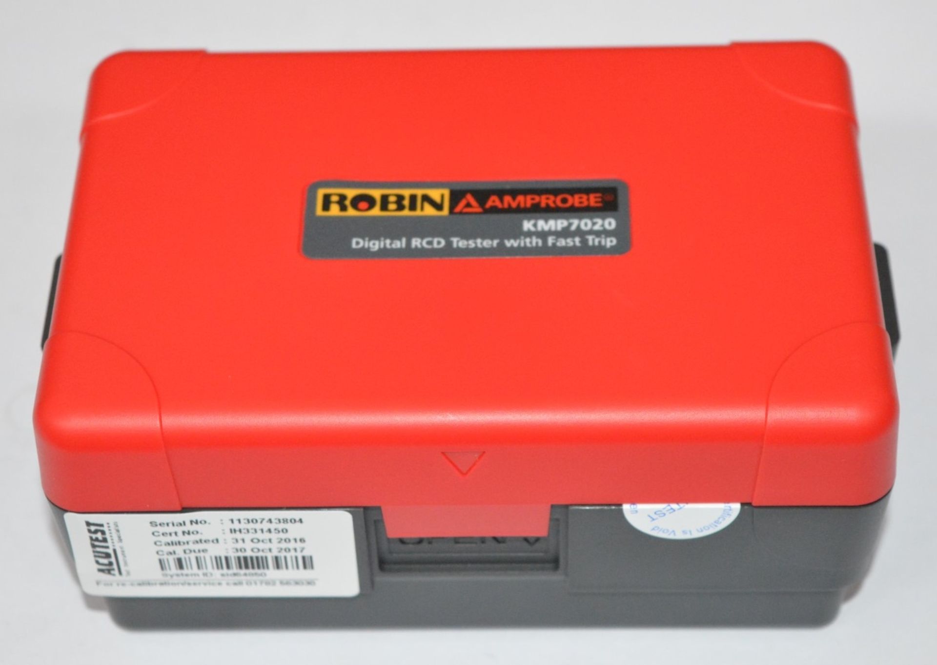 1 x Robin Amprobe Digital RCD Tester Wth Fast Trip - Model KMP7020 - Boxed With All Accessories - - Image 6 of 12