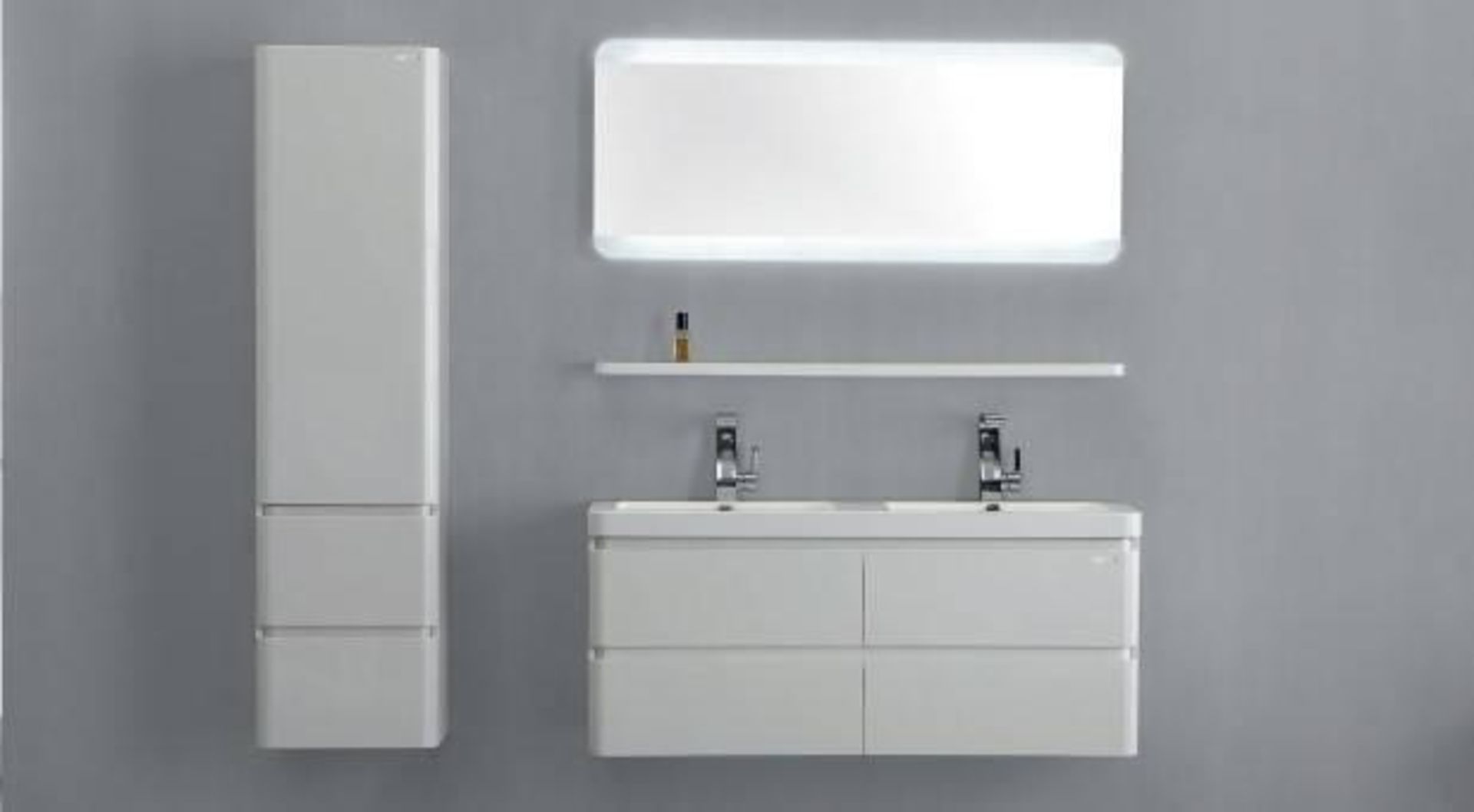 1 x Stylish Bathroom Edge Back-lit Mirror 80 - A-Grade - Ref:AMR11-080 - CL170 - Location: Nottingha