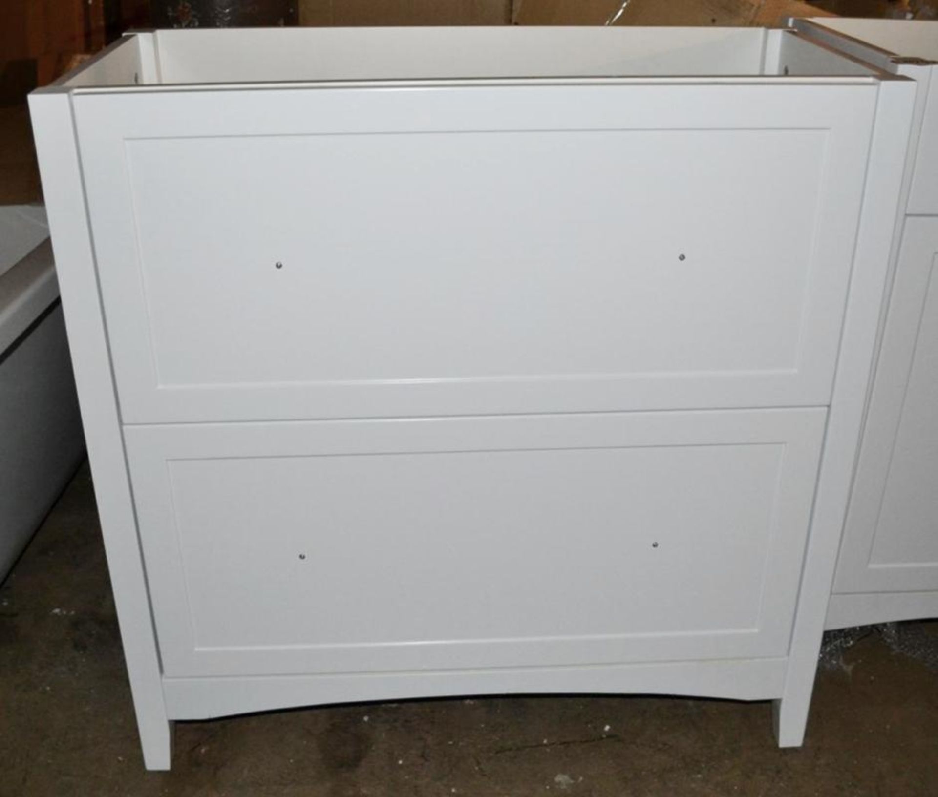 1 x Camberley 800 2-Drawer Soft Close Vanity Unit In White - New / Unused Stock - Dimensions: W80 x - Bild 2 aus 7