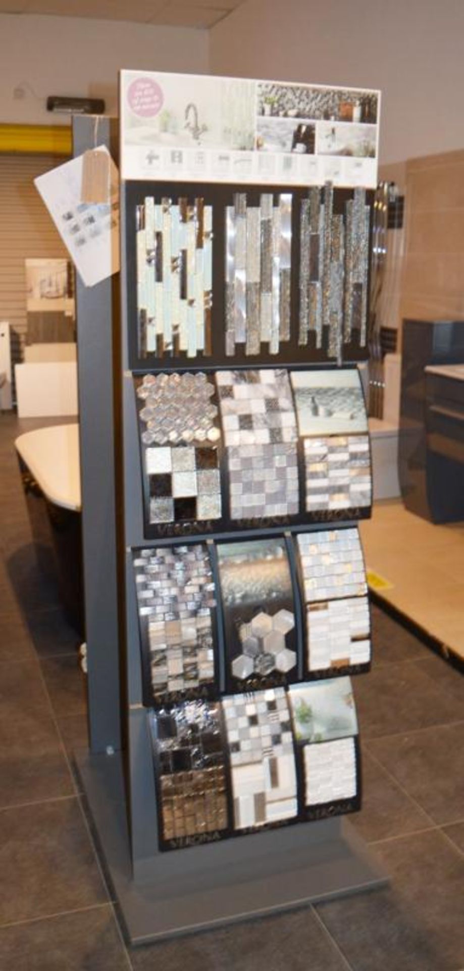 1 x Verona Tile Display Unit With Sample Stock - H184 x W84 x D65 cms - CL406 - Ref H226 - Ex - Image 11 of 11