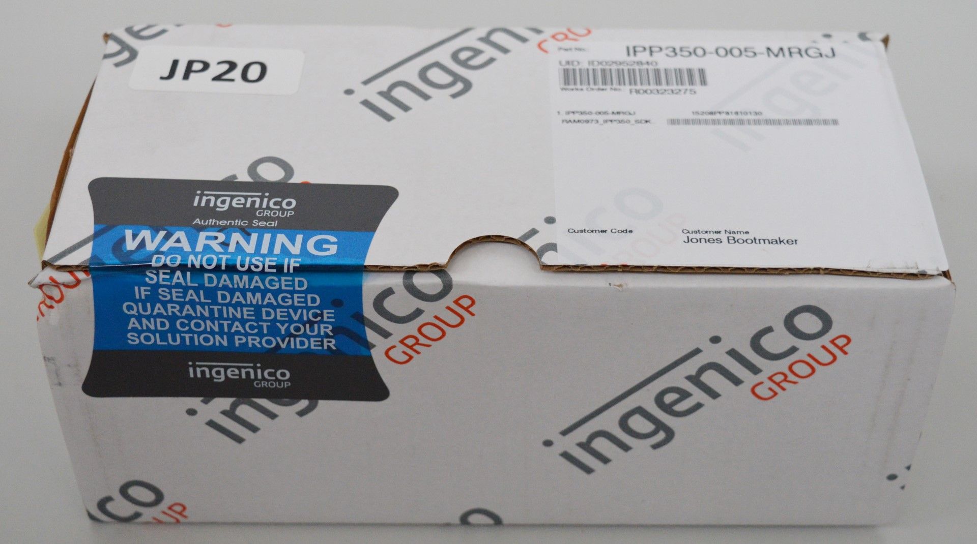 1 x Ingenico iPP350 Card Reader Chip and Pin Contactless Terminal With USB Cable - New Sealed - Image 3 of 3