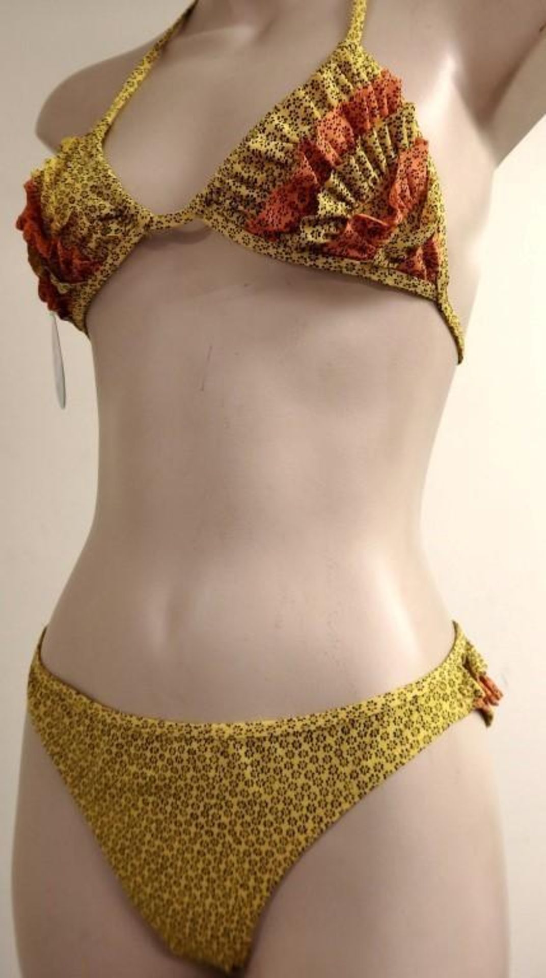 1 x Rasurel - Sun and Blue Yellow/Orange Frill Bikini Triangle and Brief - B20660 - Cocotier Size 2 - Image 6 of 8