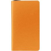 25 x ICE LONDON "Slim" Faux Leather Covered Notebooks In Bright Orange - Dimensions: 17.7 x 10cm - B