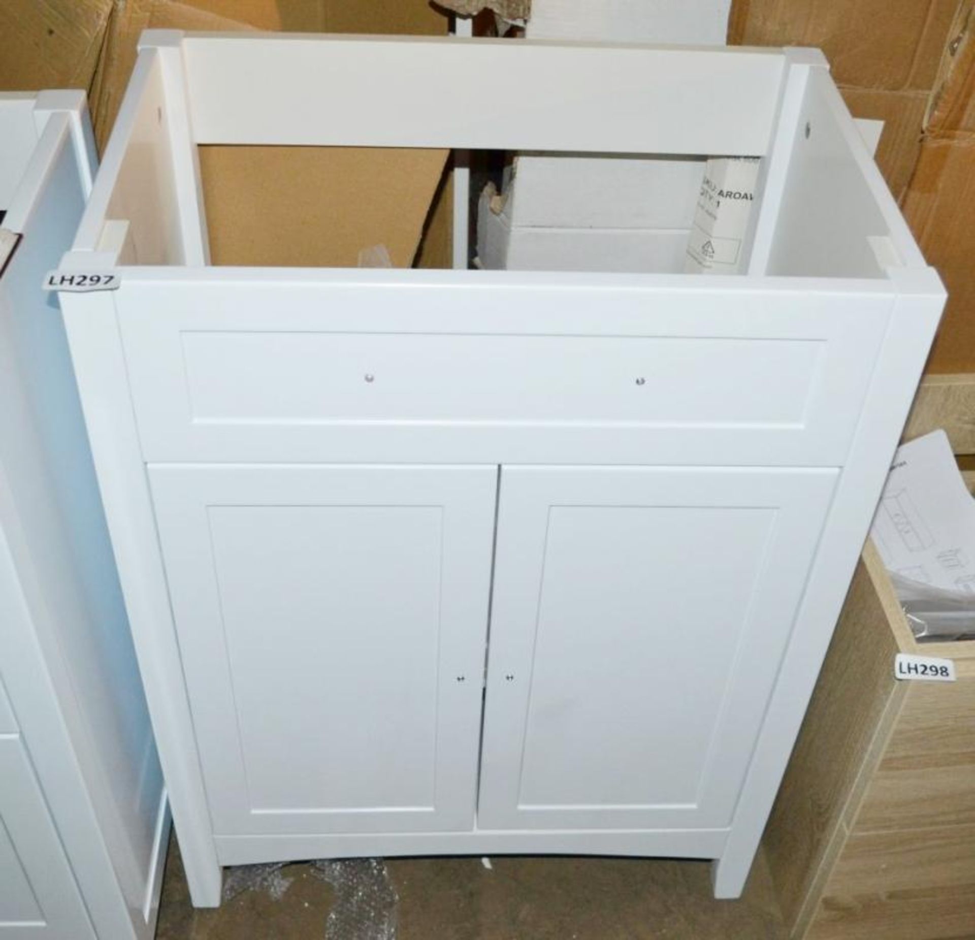 1 x Camberley 600 2-Drawer Soft Close Vanity Unit In White - New / Unused Stock - Dimensions: W60 x - Image 3 of 6