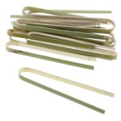 700 x 6" Disposable Bamboo Tongs For Food Preperation - Includes 7 x 100 - New and Unused Stock