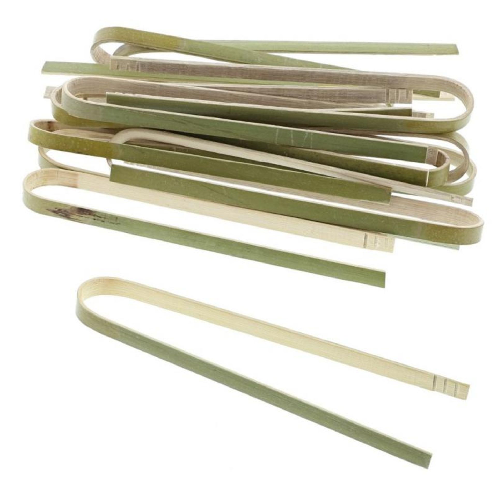 700 x 6" Disposable Bamboo Tongs For Food Preperation - Includes 7 x 100 - New and Unused Stock