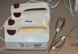 2 x Kenwood Mini Handhelf Food Mixers With Beaters - CL011 - Ref J904 - Location: Altrincham WA14