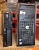 2 x Desktop Computers - Includes Dell 755 With Intel Core Duo Processor and IBM Small Form Factor