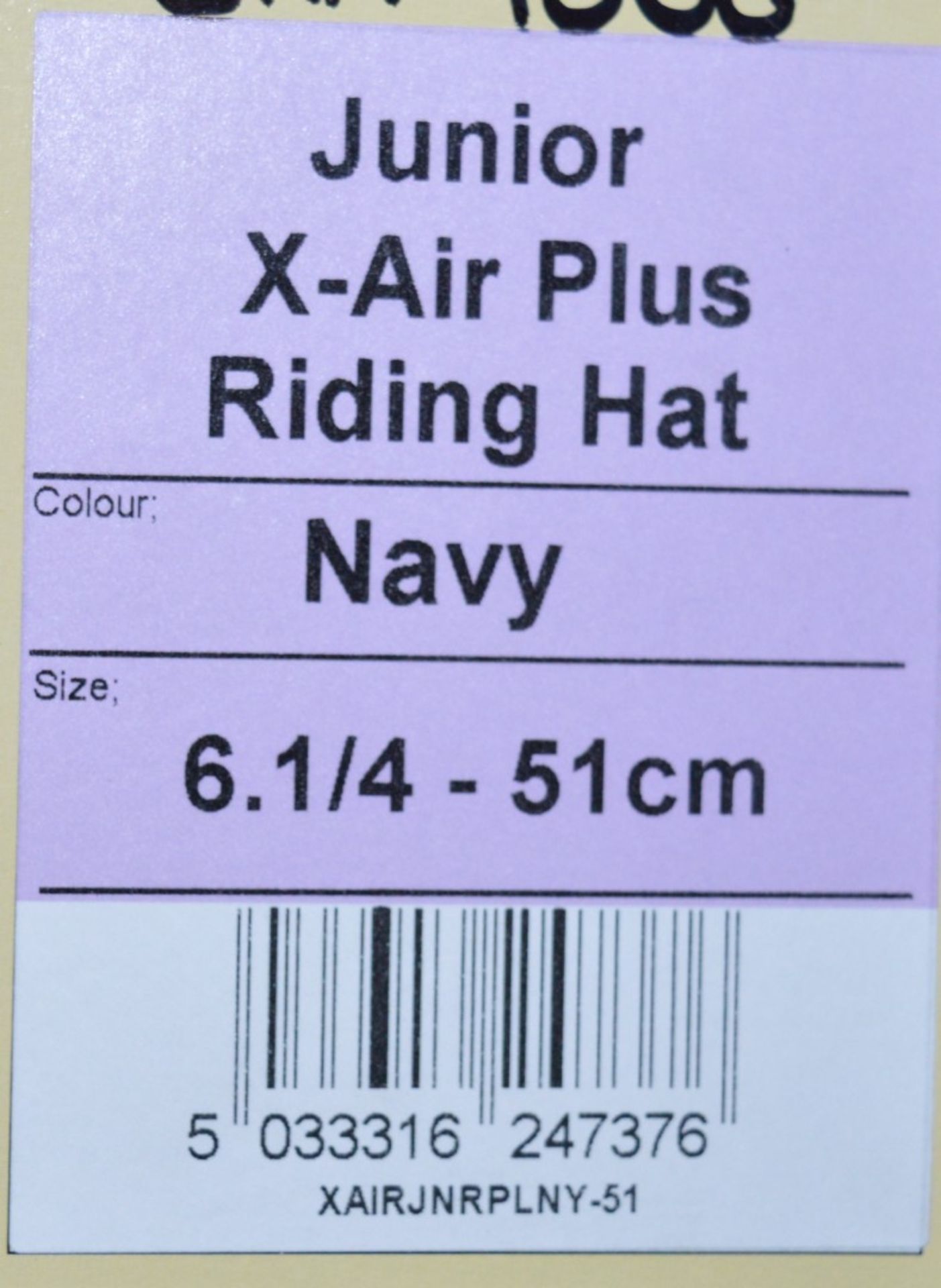 1 x Champion X-Air Junior Horse Riding Helmet in Navy - Size 51cm - CL401 - Ref J996 - Brand New - Bild 2 aus 4