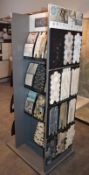 1 x Verona Tile Display Unit With Sample Stock - H184 x W84 x D65 cms - CL406 - Ref H226 - Ex