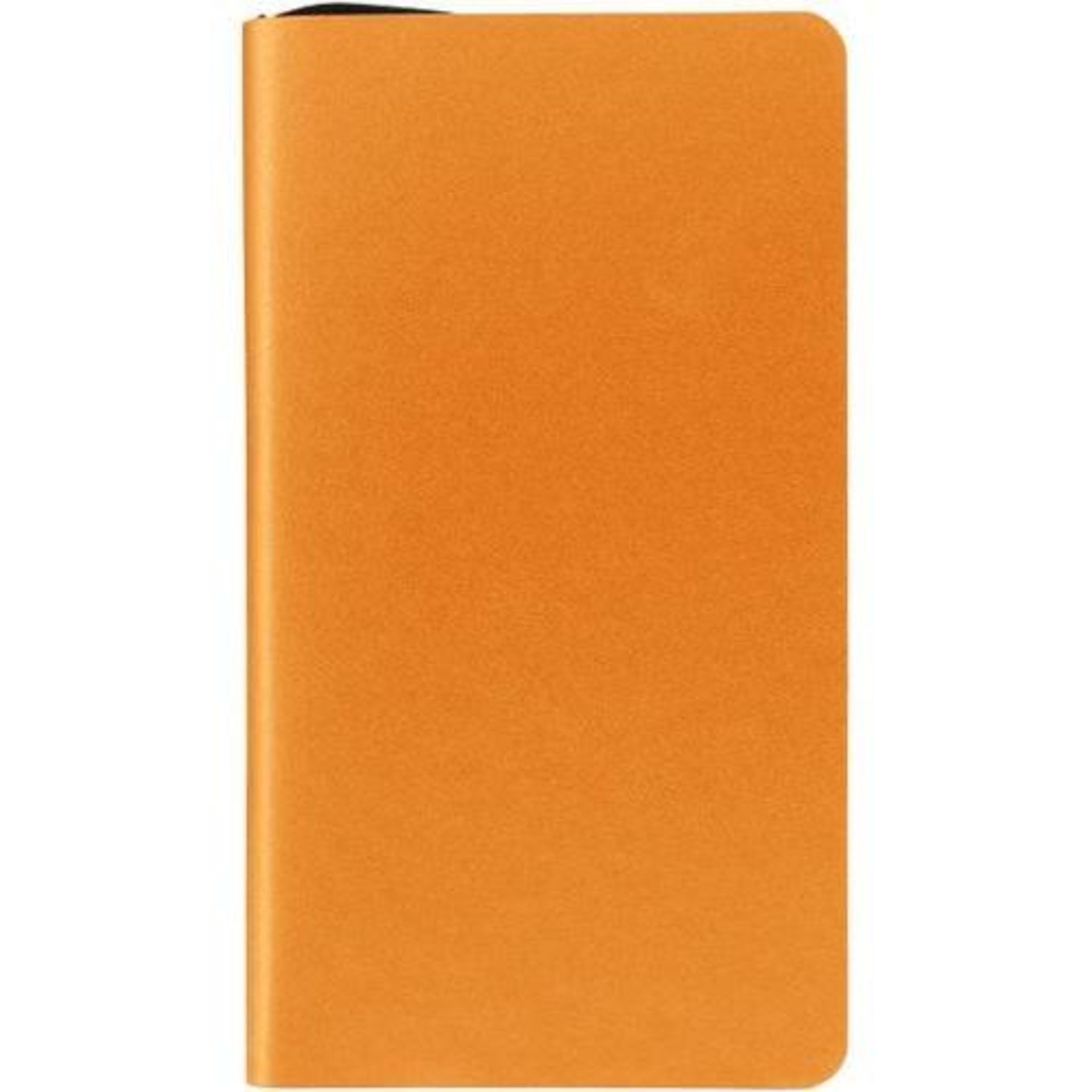 100 x ICE LONDON "Slim" Faux Leather Covered Notebooks In Bright Orange - New & Boxed Stock