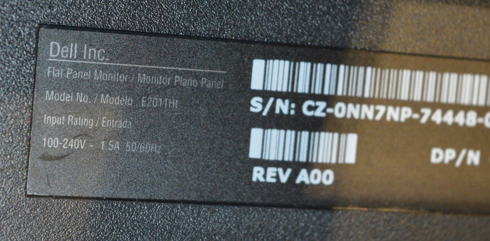 1 x Dell Flat Screen 20 Inch Monitor - Model E2011HI - Ref J1236 - CL011 - Location: Altrincham - Image 2 of 2