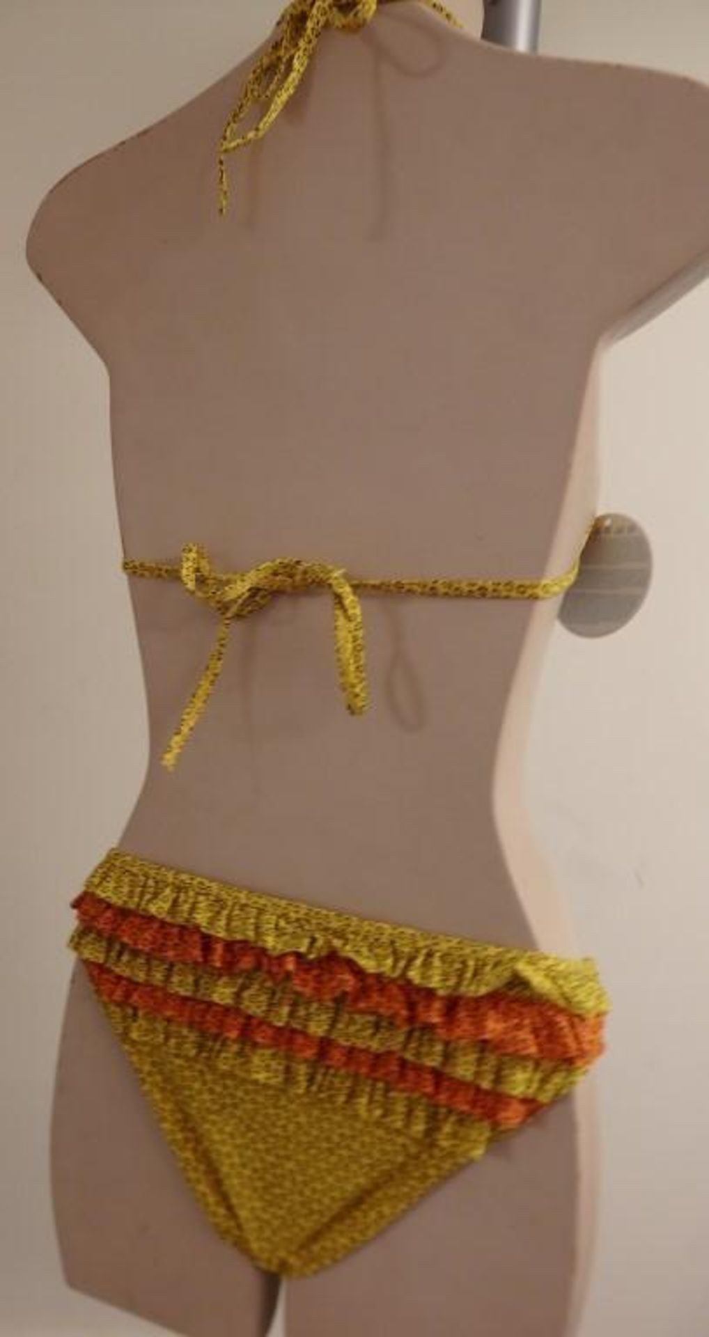 1 x Rasurel - Sun and Blue Yellow/Orange Frill Bikini Triangle and Brief - B20660 - Cocotier Size 2 - Image 5 of 8