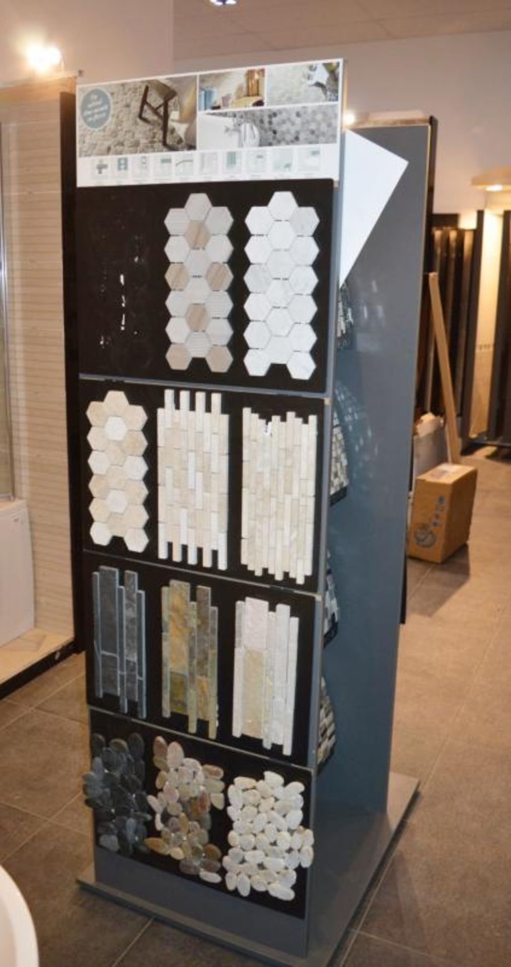 1 x Verona Tile Display Unit With Sample Stock - H184 x W84 x D65 cms - CL406 - Ref H226 - Ex - Image 10 of 11
