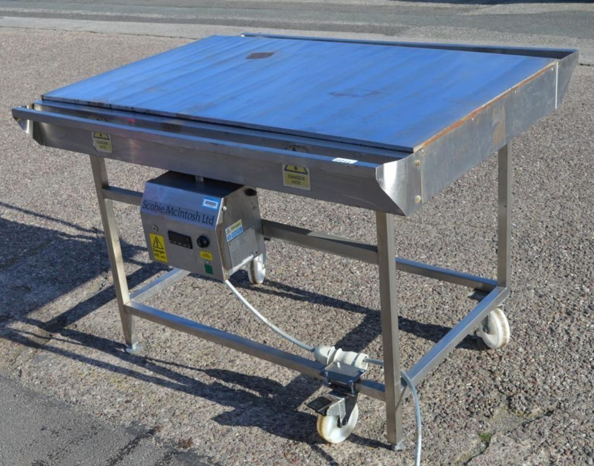 1 x Scobie McIntosh Heated Table on Castors - 3 Phase - CL232 - Ref JP211 - H84 x W122 x D85 cms - L - Image 5 of 11