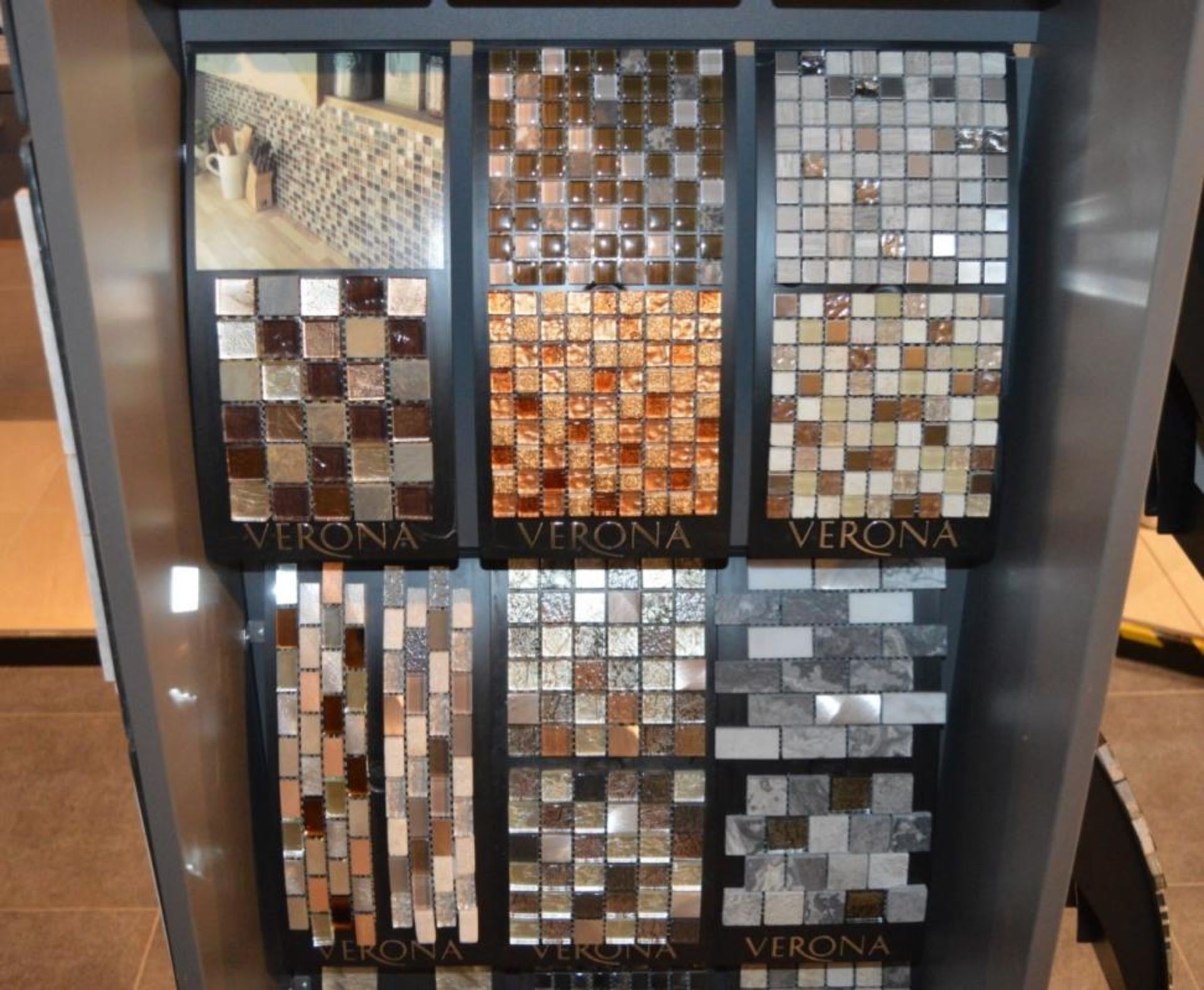 1 x Verona Tile Display Unit With Sample Stock - H184 x W84 x D65 cms - CL406 - Ref H226 - Ex - Image 5 of 11