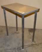 1 x Stainless Steel Prep Table - Small Size - CL282 - Ref J1011 - Location: Bolton BL1