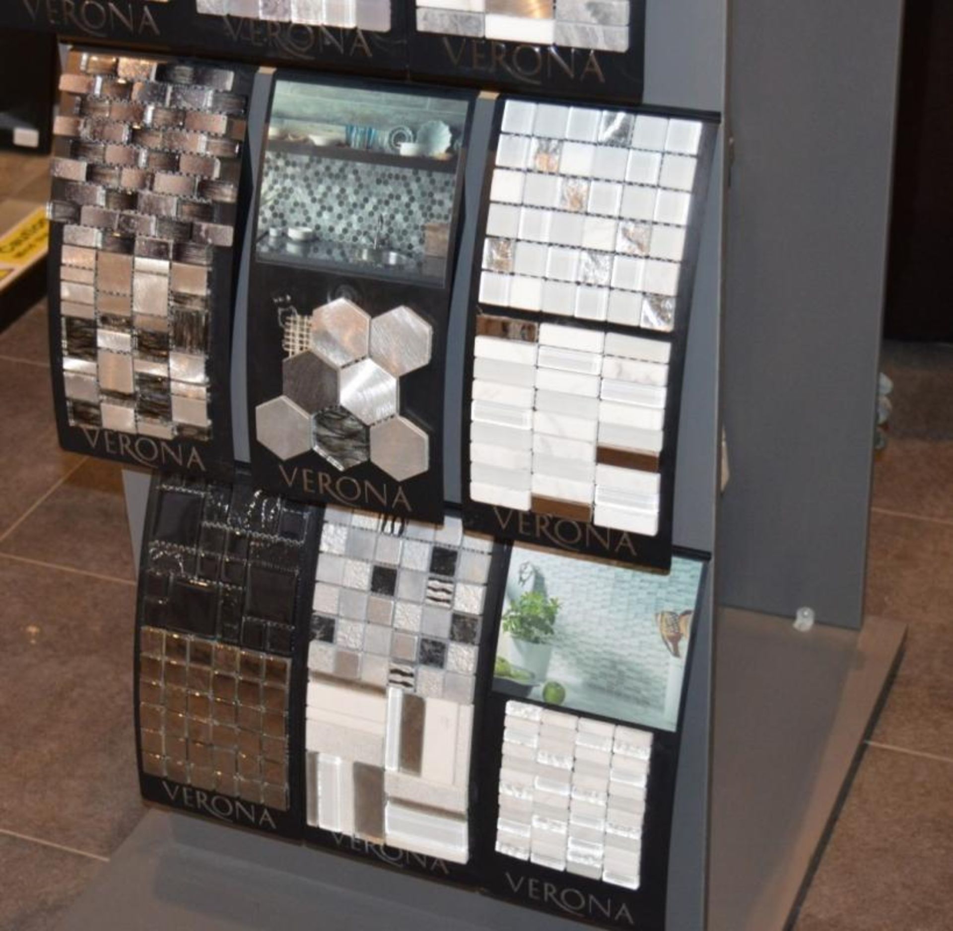 1 x Verona Tile Display Unit With Sample Stock - H184 x W84 x D65 cms - CL406 - Ref H226 - Ex - Image 6 of 11