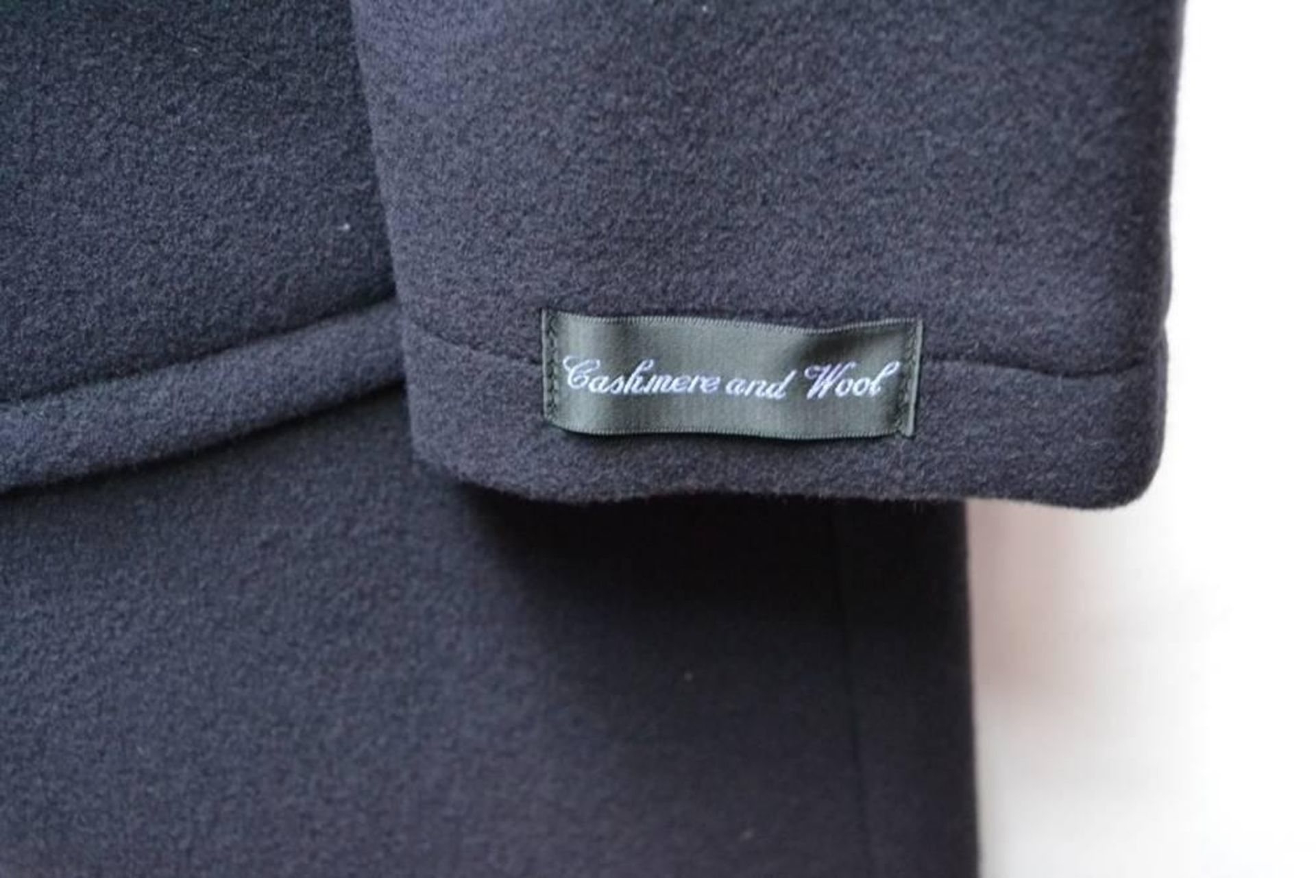 1 x Steilmann Womens Premium 'Virgin Wool + Cashmere' Parka-Style Winter Coat In Dark Navy - UK Size - Image 5 of 5