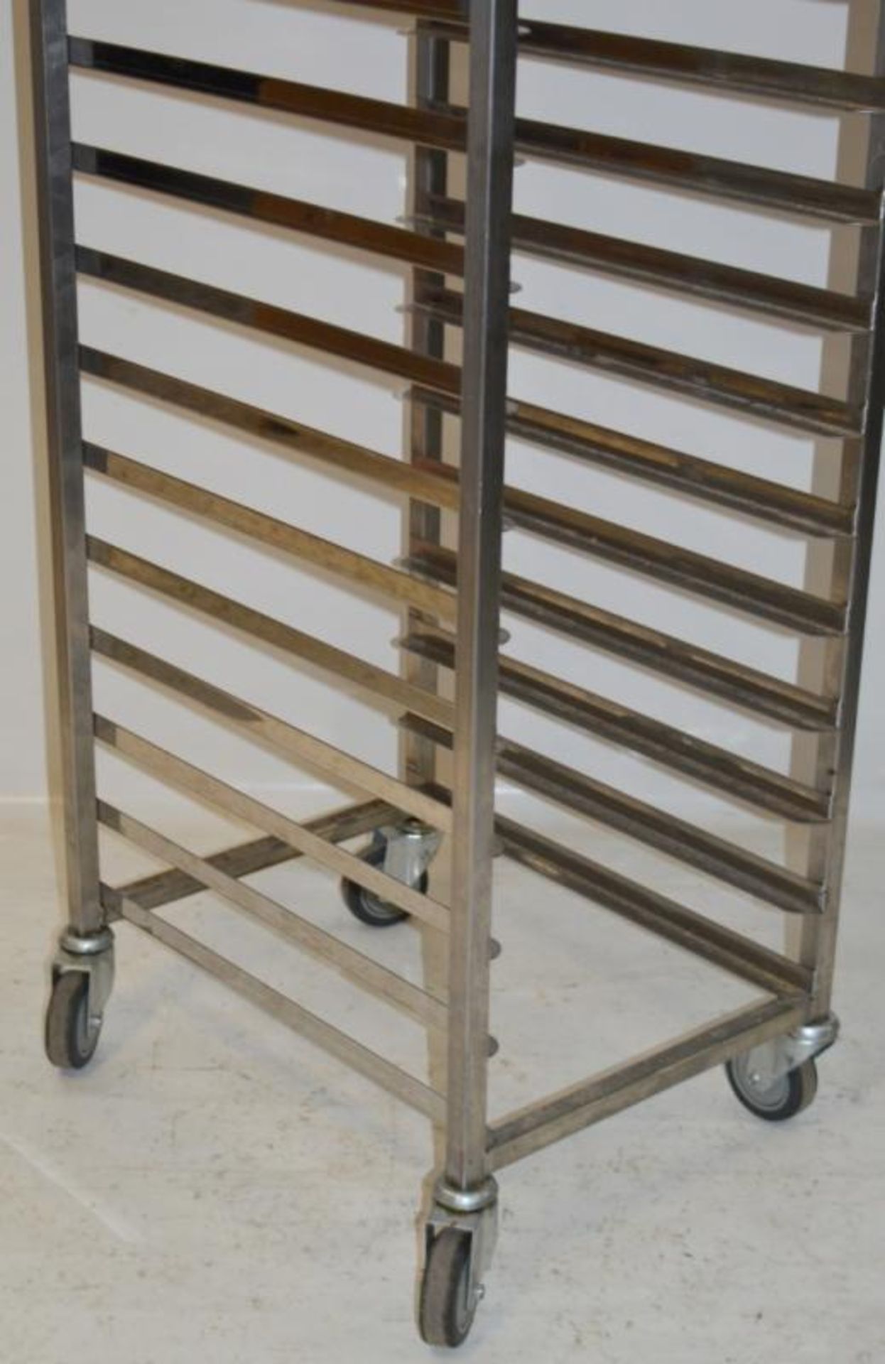 1 x Stainless Steel 18 Tier Mobile Tray Rack - H182 x W46.5 x D60 cms - CL282 - Ref J1279 - Location - Image 4 of 4