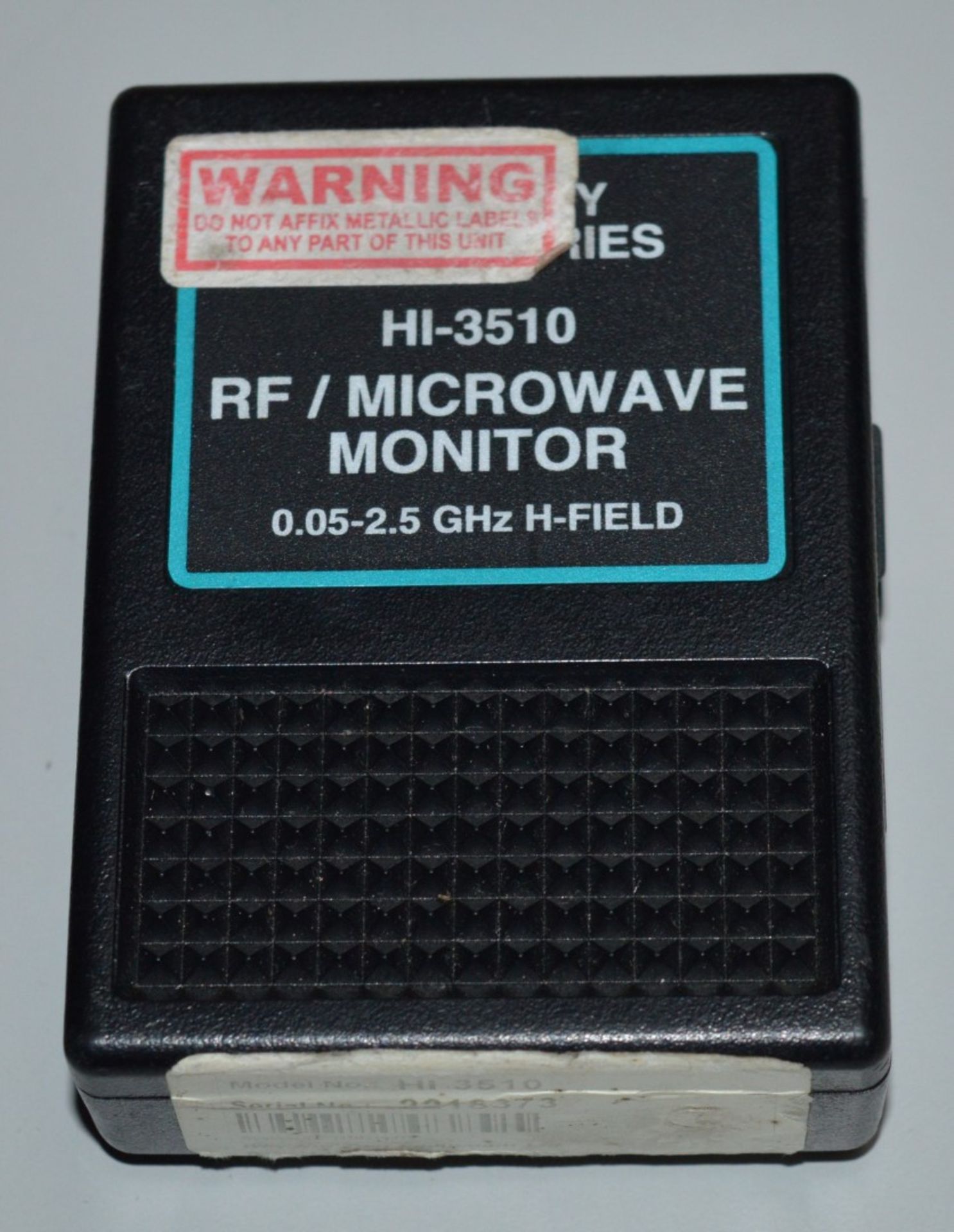 1 x Holaday Industries HI-3510 RF Microwave Monitor - 0.05 - 2.5ghz H-Field - Small Pocket Sized - Image 3 of 3