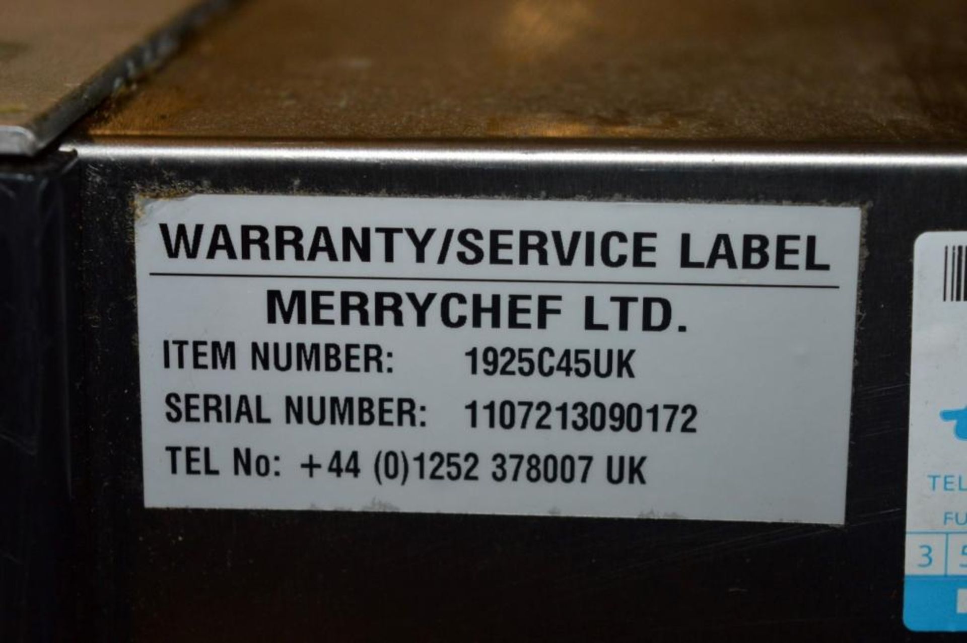 1 x Merrychef Microcook HD1925 - CL232 - Ref JP517 - Locaton: Bolton BL1 - Image 4 of 5