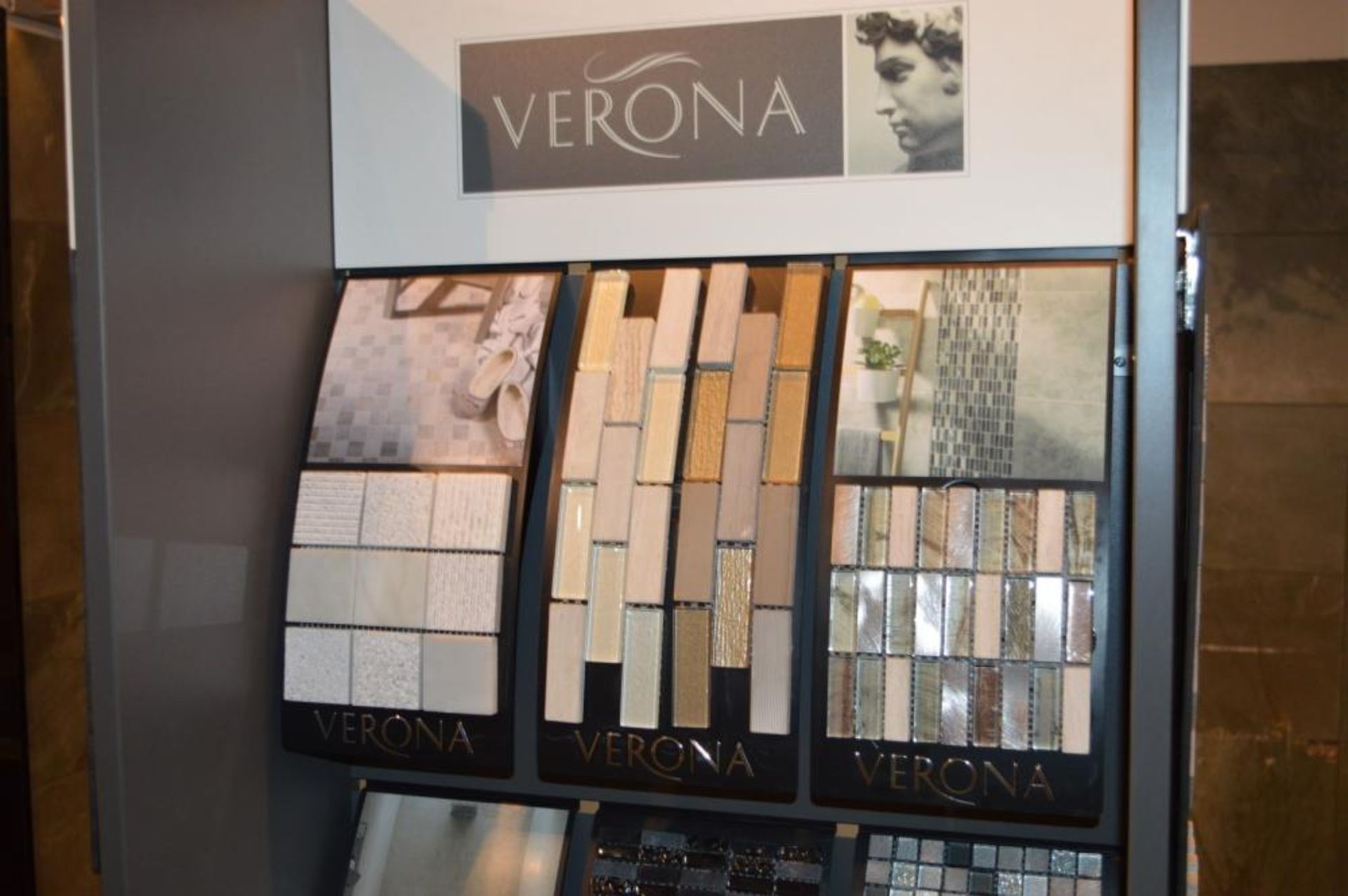 1 x Verona Tile Display Unit With Sample Stock - H184 x W84 x D65 cms - CL406 - Ref H226 - Ex - Image 8 of 11