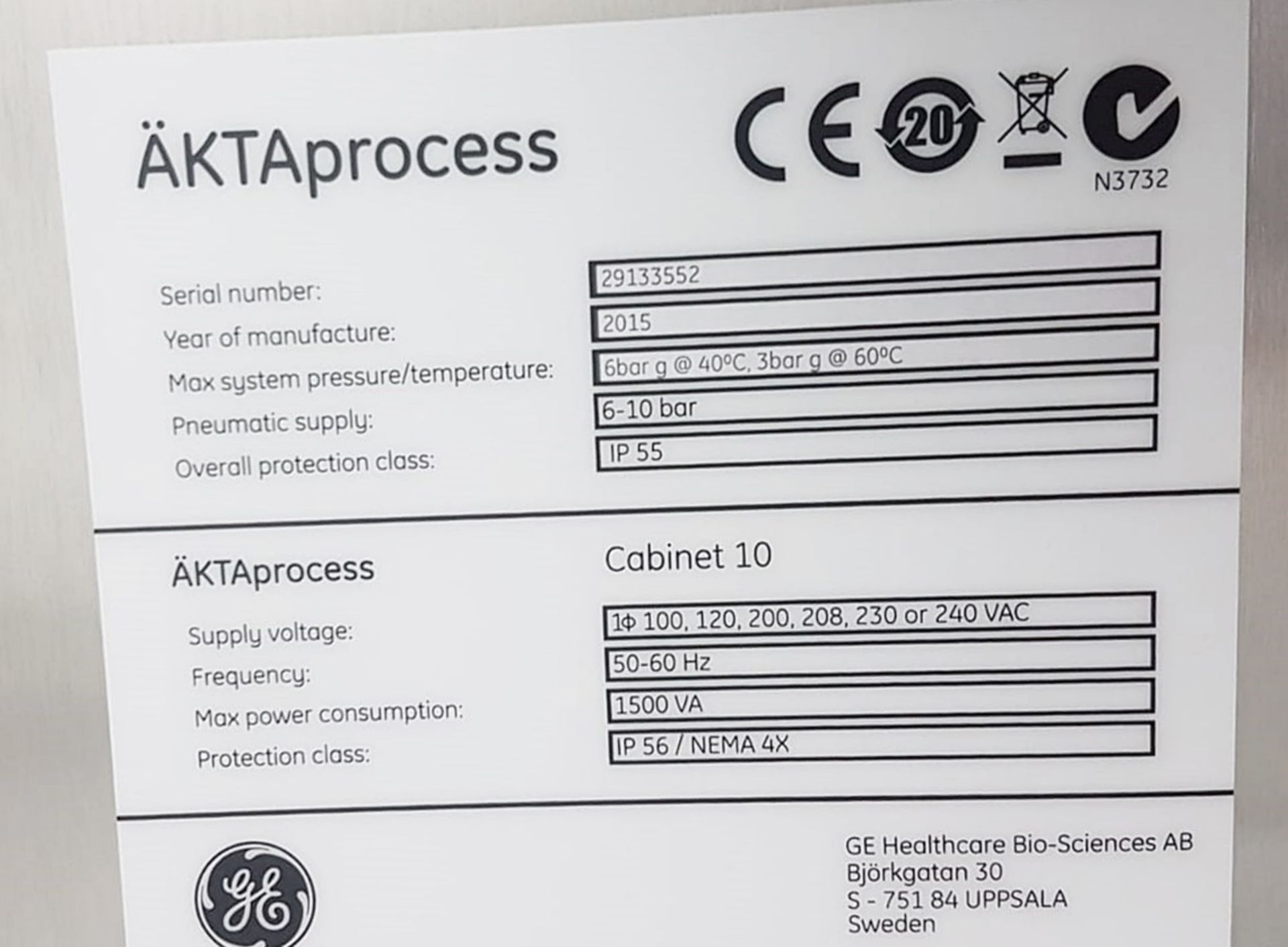 1 x GENERAL ELECTRIC ÄKTAprocess Automated Liquid Chromatography System - Ref: ID4052 - Image 4 of 12