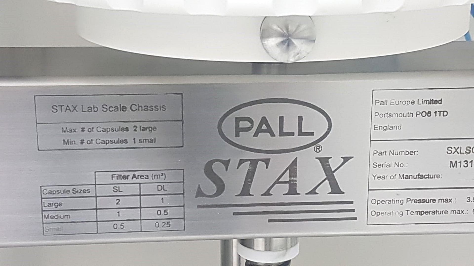 1 x PALL Stax lab scale chassis, SXLSC02L - Laboratory Closure - Ref: ID4067 - Bild 2 aus 2