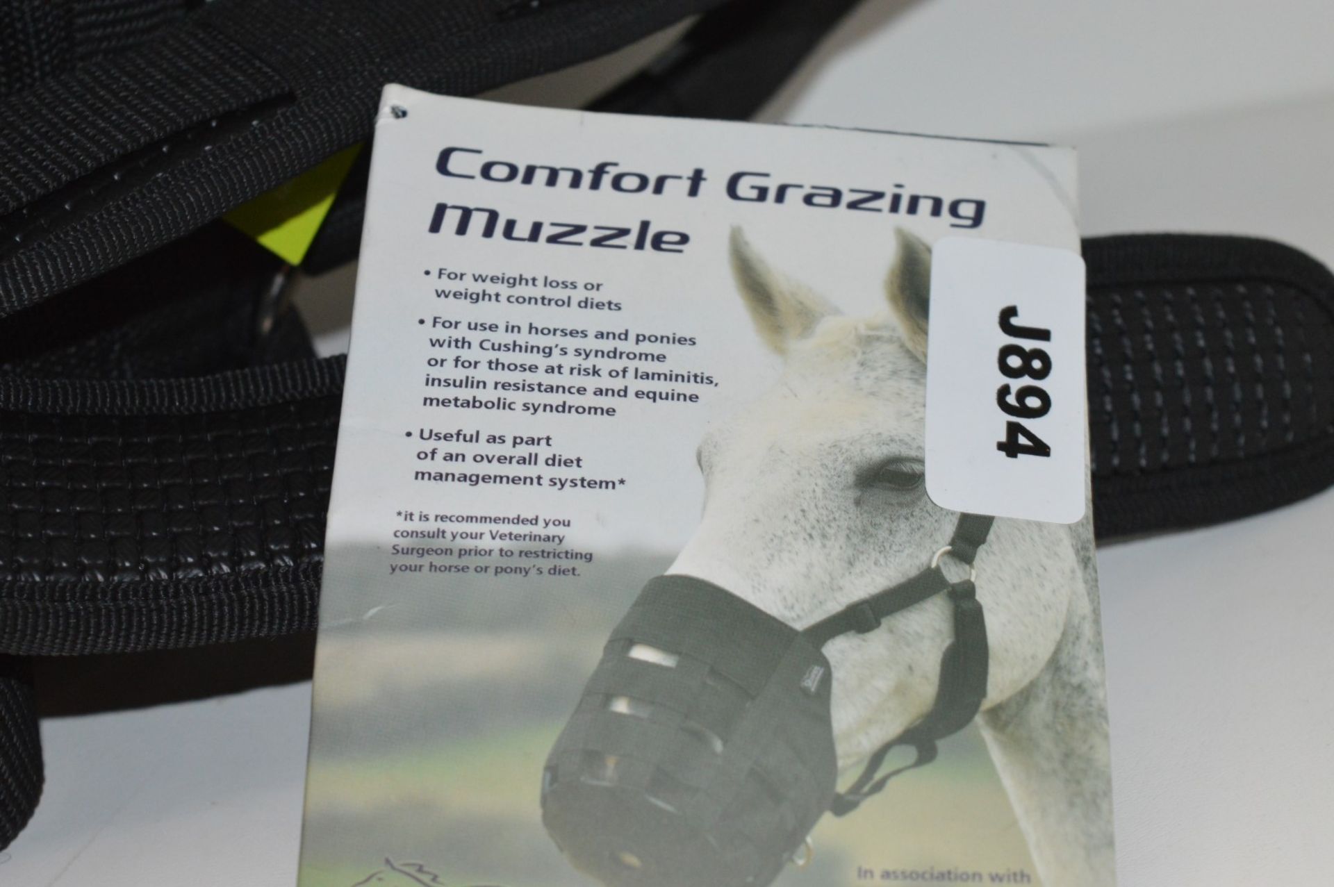 1 x Shires Comfort Grazing Muzzle - Full Size 495N Black - New Stock - CL401 - Ref J894 - - Image 3 of 4