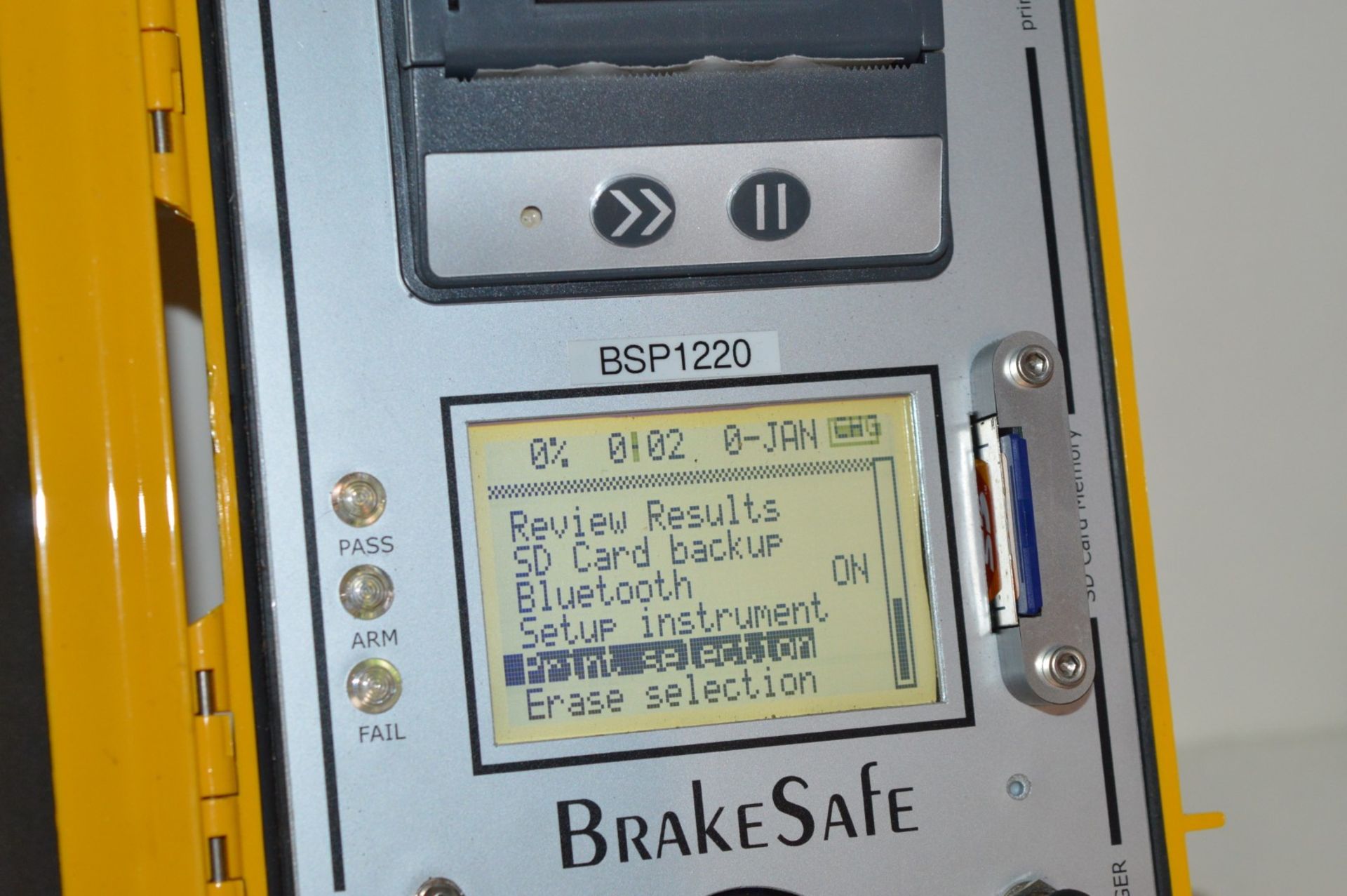 1 x BreakSafe Brake Tester With Printer - Turnkey Instruments - VOSA Approved For All Cars, HGVs and - Image 8 of 10