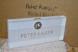 11 x Peter Kaiser Fashion Advertisement Acrylic Blocks - 18 x 11 cms - New and Boxed - CL285 - Ref