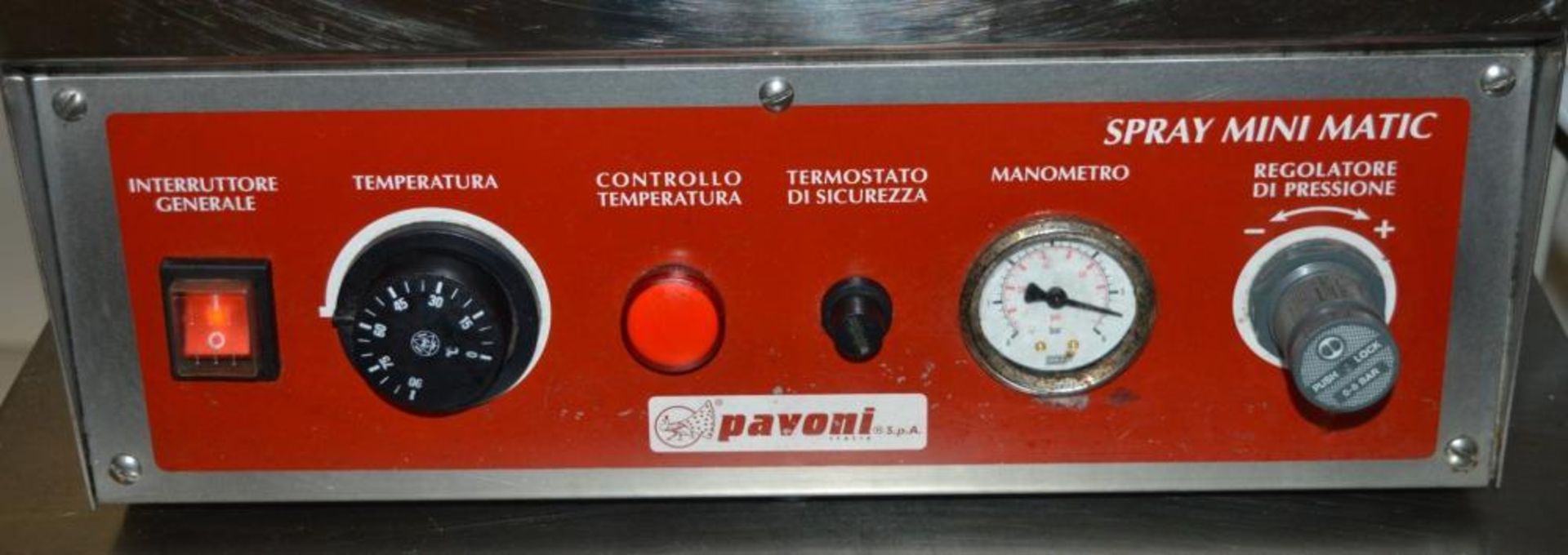 1 x Pavoni Single Gun Countertop Glazer - Stainless Steel - Bakery Equipment - CL295 - Ref J1194 - H - Image 10 of 10