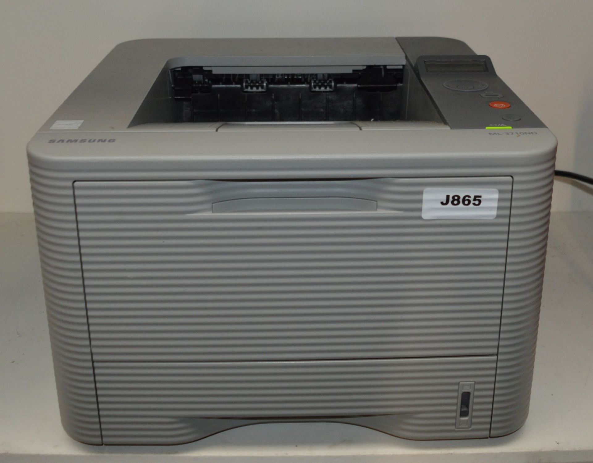 1 x Samsung ML-3710ND Mono Laser Printer - 69% Toner Capacity - Tested and Working - Please See Test - Image 3 of 4