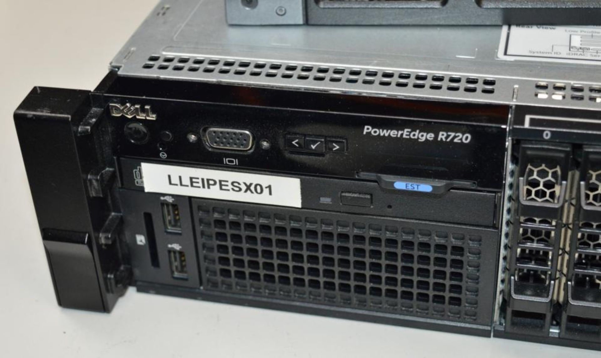 1 x Dell Power Edge R720 Rack Server - Features 2 x Intel Xeon E5-2630 Six Core CPU, 128gb DDR3 Ram - Image 5 of 6