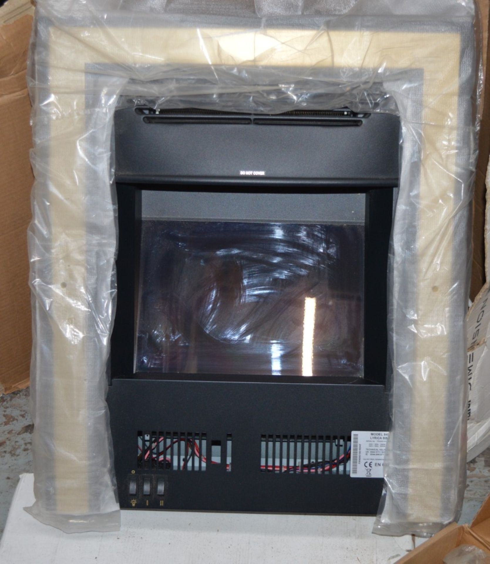 1 x Valor Dimension Lyrica BBU Electric Fire in Black and Gold - New and Unused - Model 845 - - Image 6 of 6