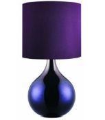 1 x Searchlight  COntemporary Table Lamp Fitting Luxury Glass  - Brand New Boxed