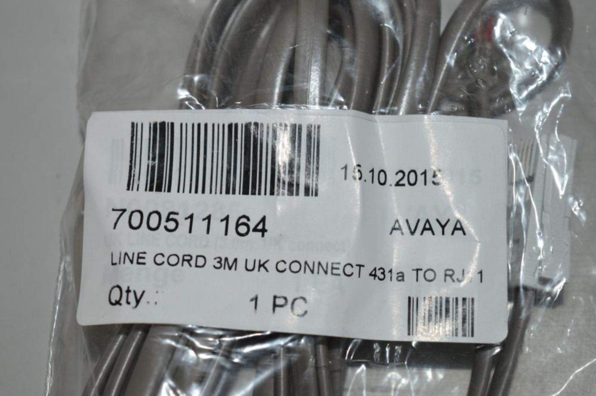 44 x Avaya Line Cord 3m UK Connect Telephone Cables - 41A to RJ11 - Brand New Stock - CL249 - Locati - Image 3 of 3