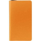 25 x ICE LONDON "Slim" Faux Leather Covered Notebooks In Bright Orange - New & Boxed Stock