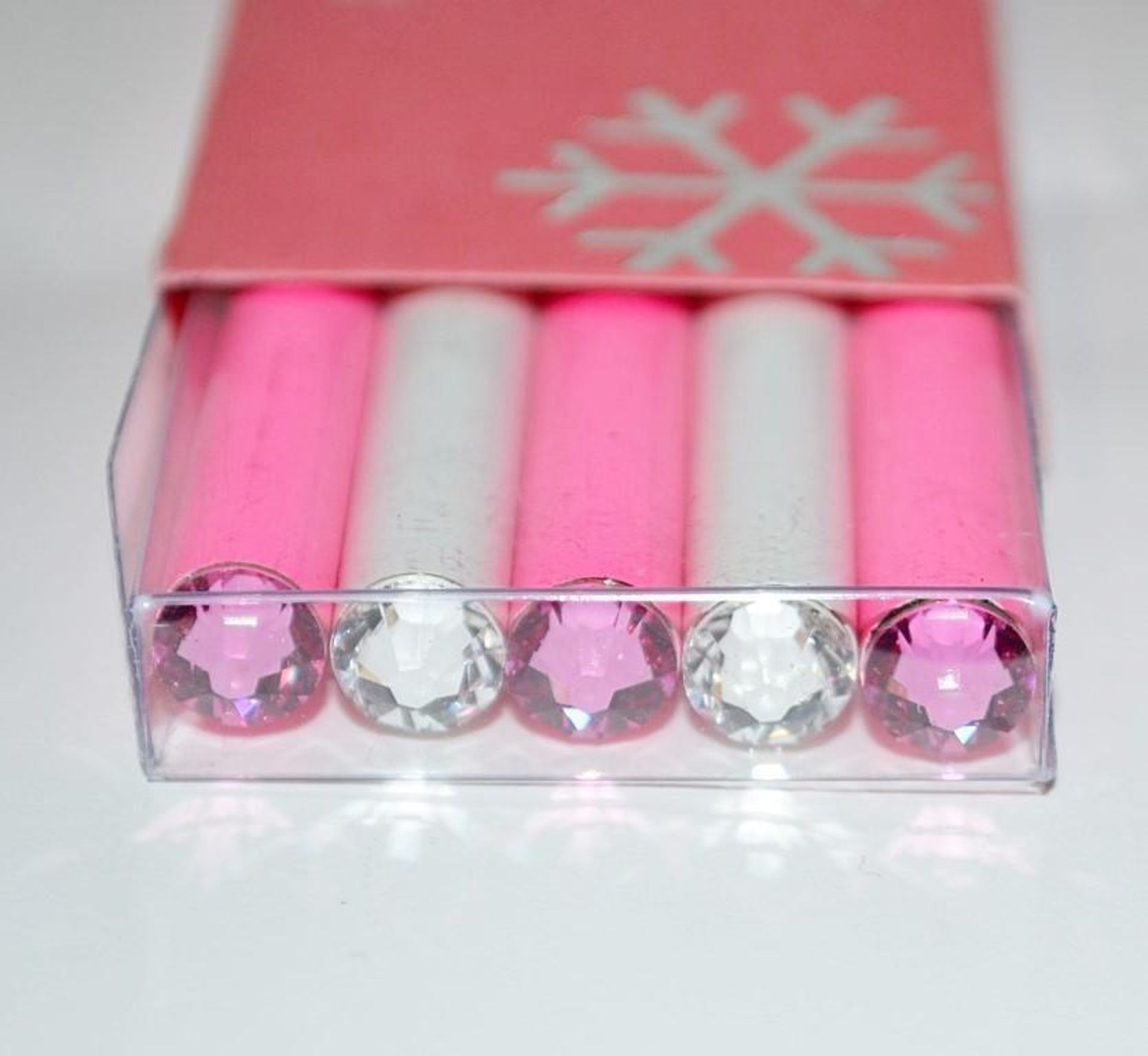 50 x ICE London Christmas Pencil Sets - Colour: PINK - Made With SWAROVSKI® ELEMENTS - Each Set - Image 2 of 4