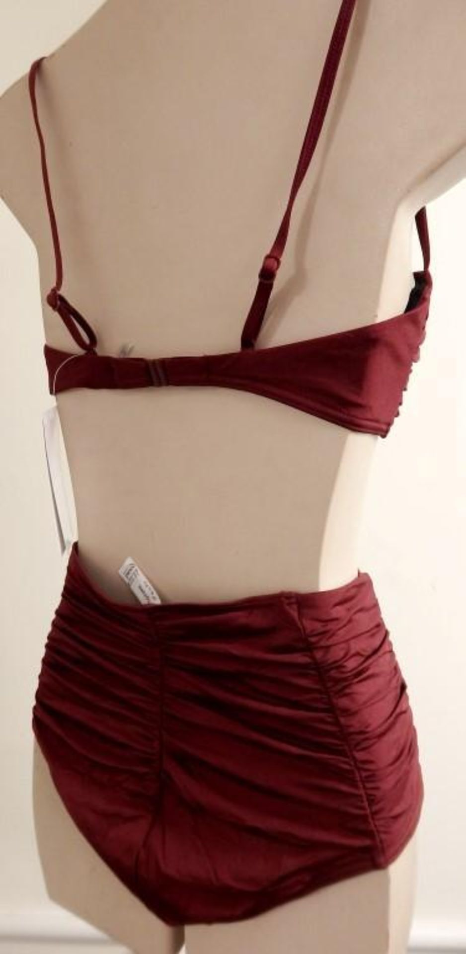 1 x Rasurel - Damson and Orange trim Bikini - R20357 Touquet -Shorty - Size 2C - UK 32 - Fr 85 - EU/ - Image 4 of 6