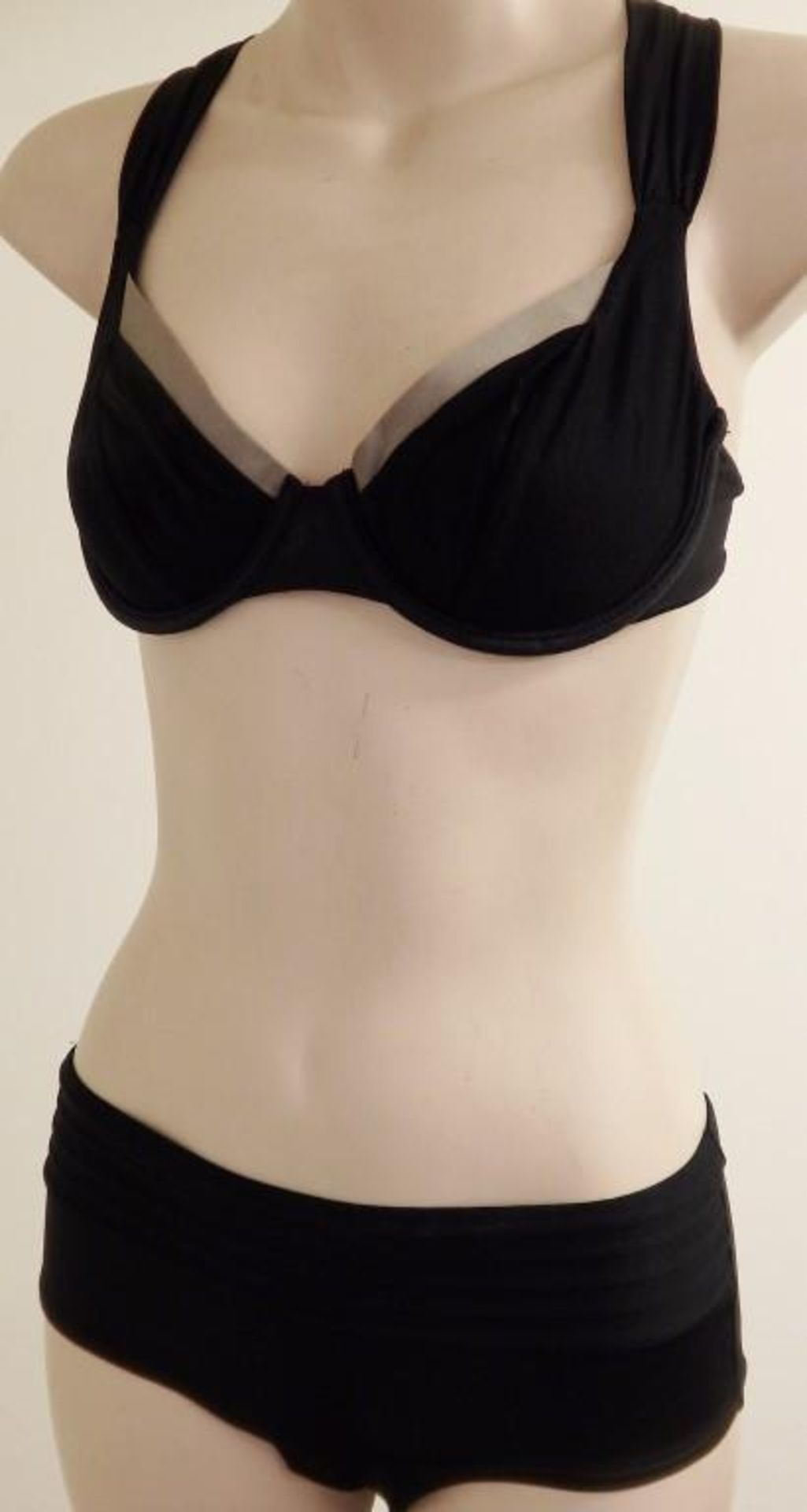 1 x Rasurel - Black and Gold Bikini - R20255 Touquet -Shorty - Size 2C - UK 32 - Fr 85 - EU/Int 70 -