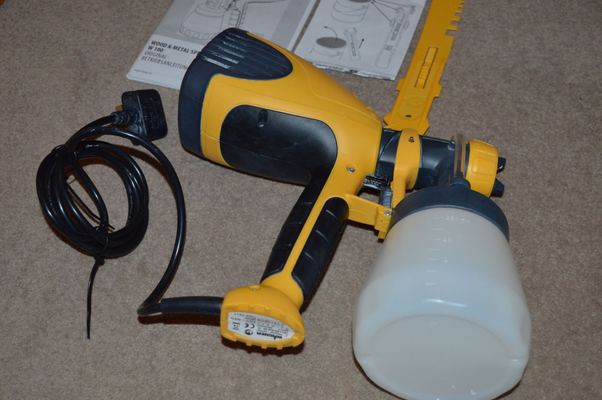 1 x Wagner W100 Wood & Metal Paint Sprayer - Good Working Order - CL010 - Ref J903 - Image 4 of 4