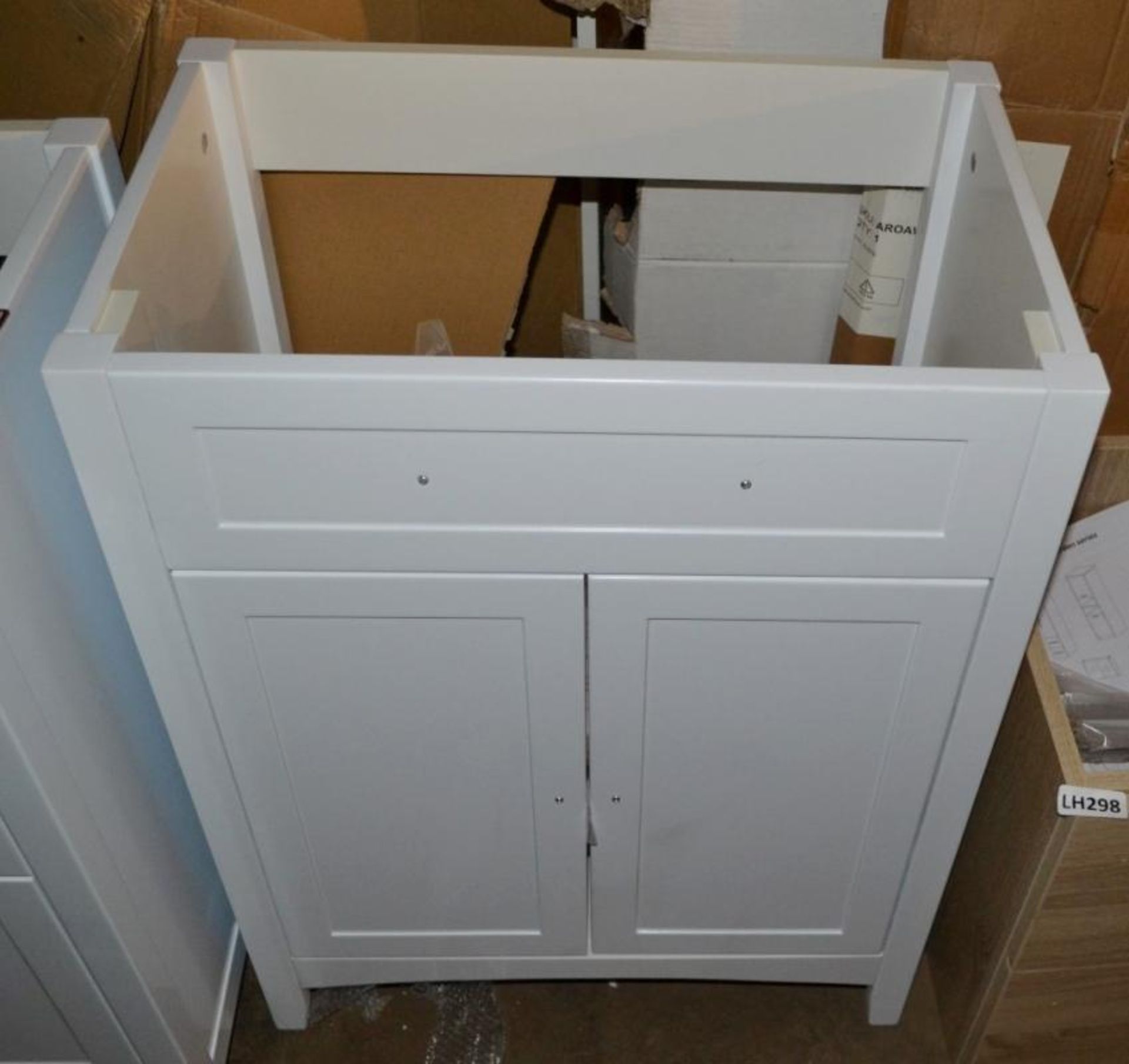1 x Camberley 600 2-Drawer Soft Close Vanity Unit In White - New / Unused Stock - Dimensions: W60 x - Image 5 of 6