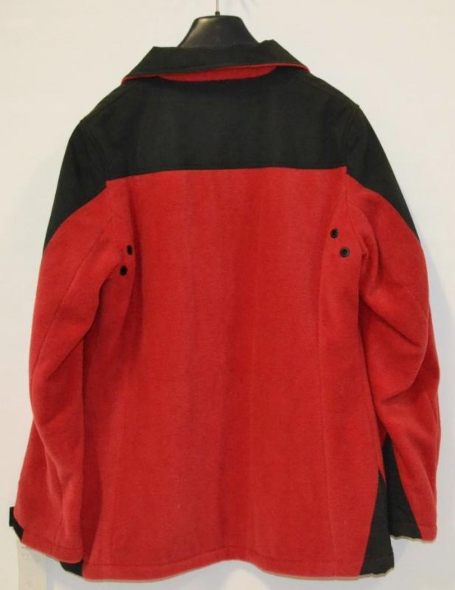 1 x Premium Branded Womens Winter Fleece Jacket - Wind Proof & Water Resistant - Colour: Red / Black - Image 5 of 6