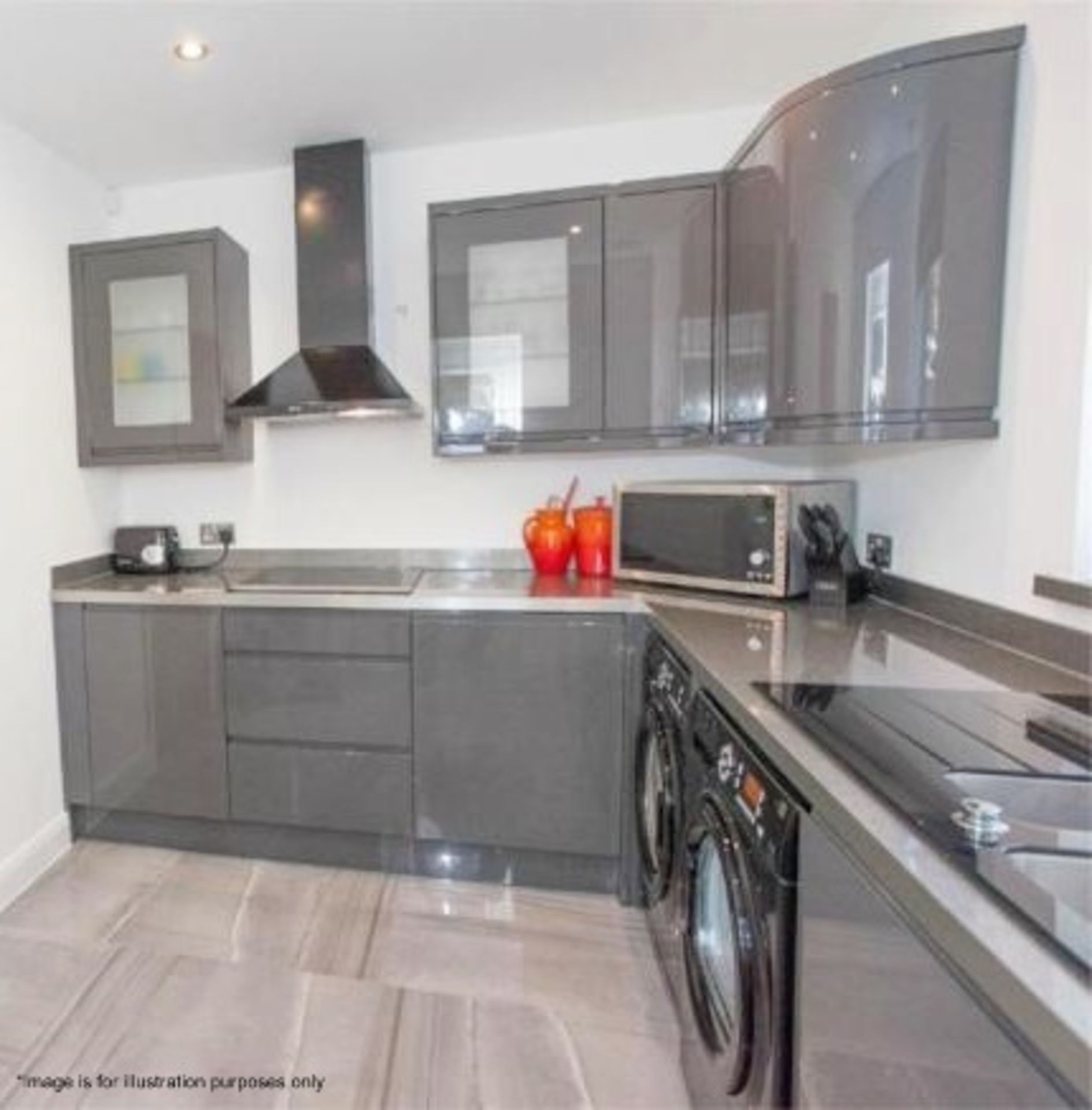 1 x Handleless Bespoke Fitted WREN Kitchen With Integrated Neff Appliances And Laminate Worktops - Image 3 of 72