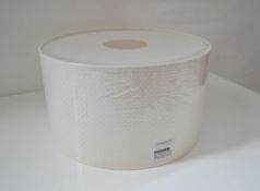 2 x Chelsom 30cm Cylindrical Lamp Shades In White - New/Unused boxed stock - CL001 - Ref: PAL36/Q00