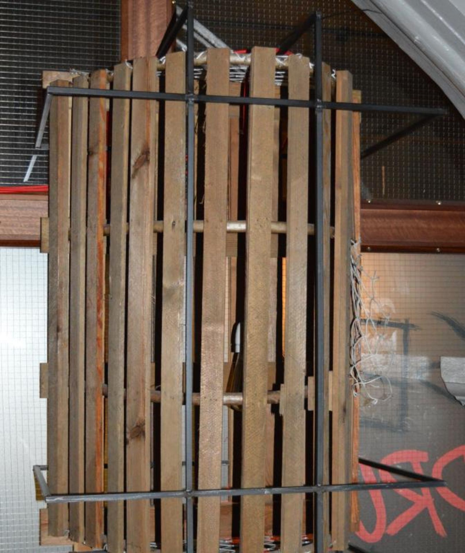 NEW ADDITION: 2 x Maritime Costal LOBSTER CAGES - Wooden Lobster Cages With Metal Cage Protectors - - Image 2 of 4